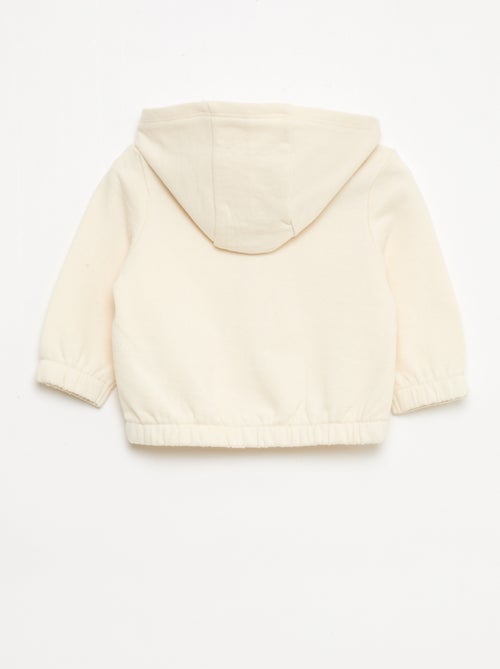 Sweatshirt met rits van french terry - Kiabi