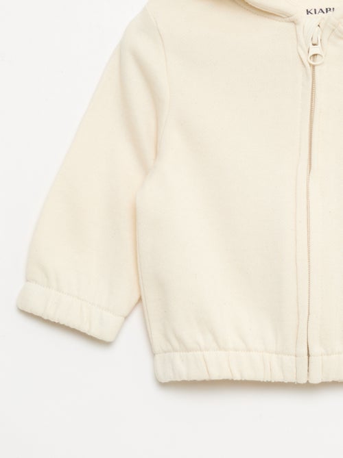 Sweatshirt met rits van french terry - Kiabi