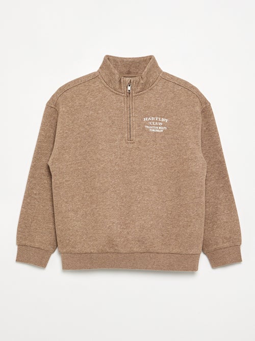 Sweatshirt met ritskraag - Kiabi