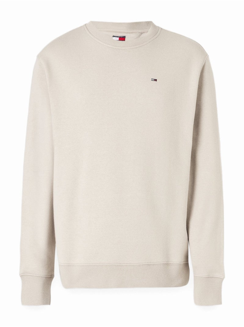 Sweatshirt met ronde hals - Tommy jeans Beige - Kiabi