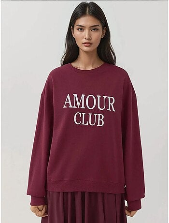 Sweatshirt met ronde hals en relaxte pasvorm hiccup
