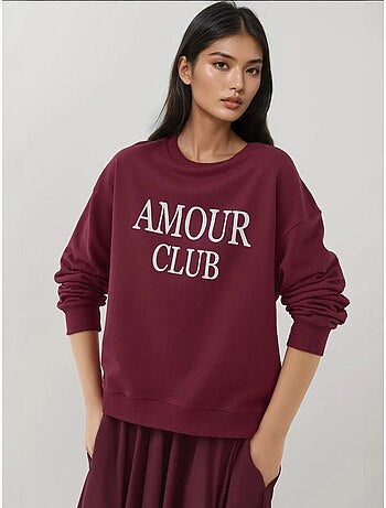 Sweatshirt met ronde hals en relaxte pasvorm hiccup