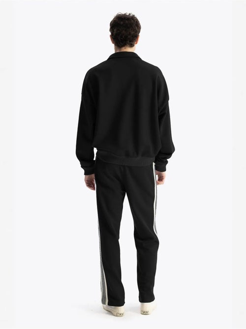 Sweatshirt met trekkoordhals en print giesto - Kiabi