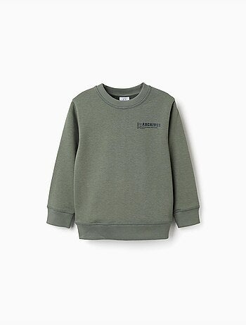 Sweatshirt met zy reliëfprint