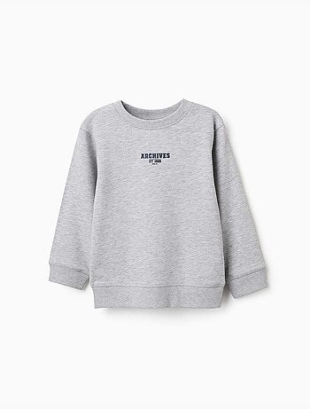 Sweatshirt met zy reliëfprint