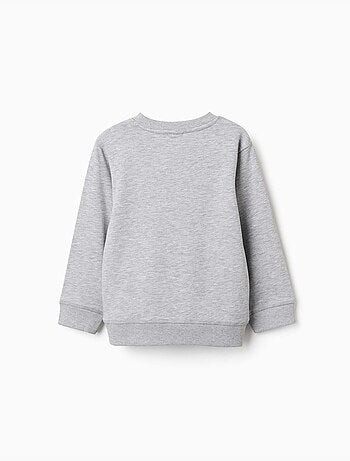 Sweatshirt met zy reliëfprint