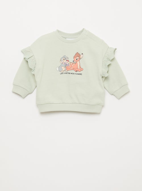 Sweatshirt 'Minnie' 'Disney' met lange mouwen en geborduurde volants - Kiabi