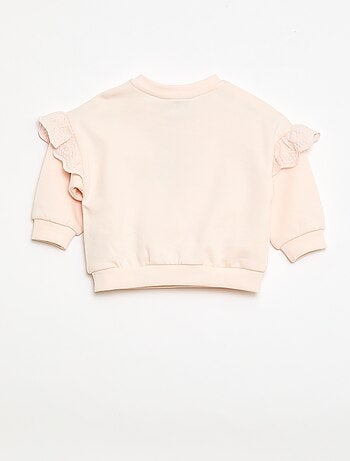 Sweatshirt 'Minnie' 'Disney' met lange mouwen en geborduurde volants