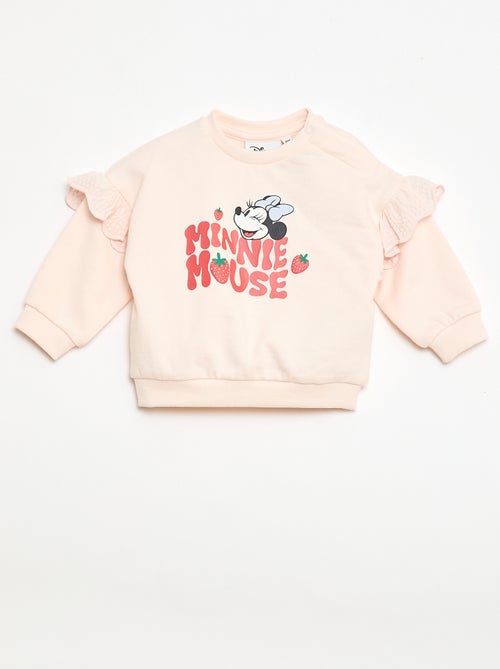 Sweatshirt 'Minnie' 'Disney' met lange mouwen en geborduurde volants - Kiabi