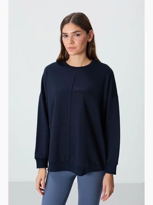 Sweatshirt oversize à col rond tommy - Kiabi Sweatshirt oversize à col rond tommy - Kiabi