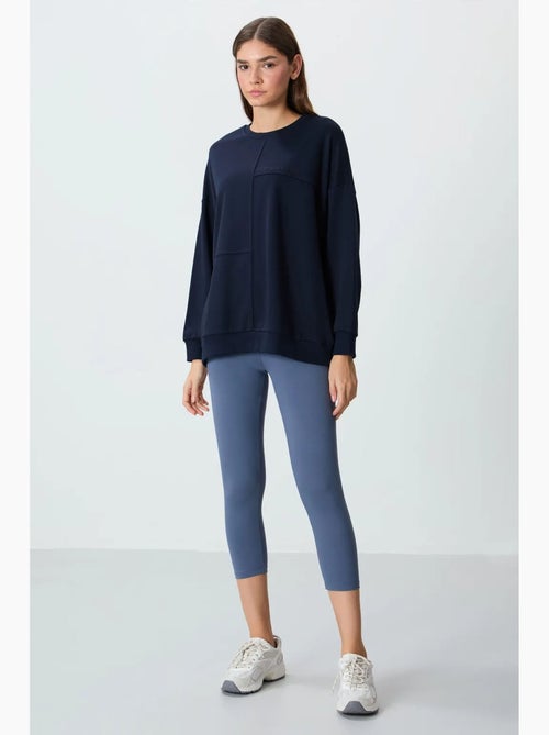Sweatshirt oversize à col rond tommy - Kiabi Sweatshirt oversize à col rond tommy - Kiabi