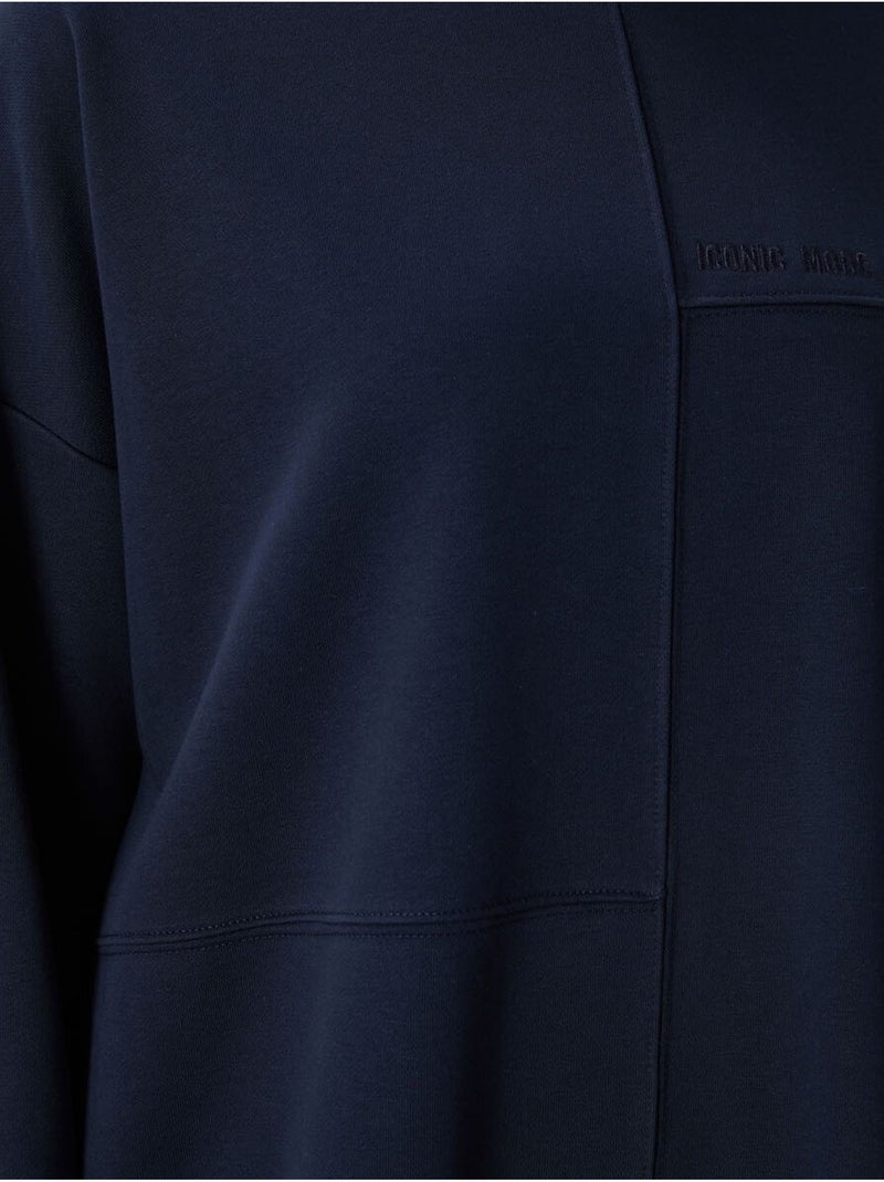 Sweatshirt oversize à col rond tommy Bleu marine - Kiabi