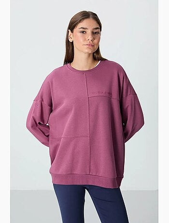 Sweatshirt oversize à col rond tommy