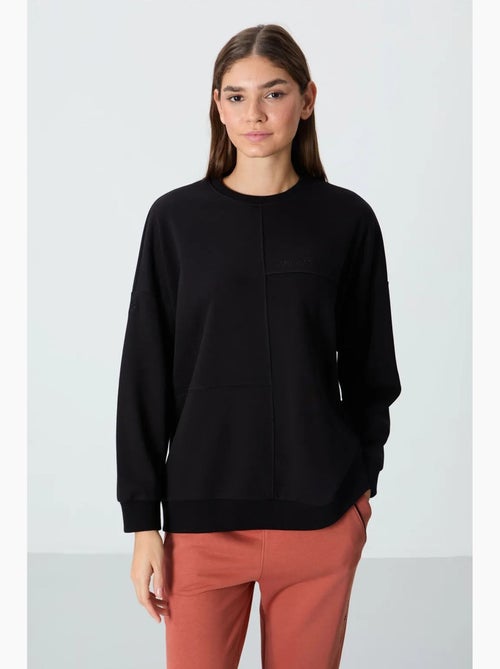 Sweatshirt oversize à col rond tommy - Kiabi Sweatshirt oversize à col rond tommy - Kiabi