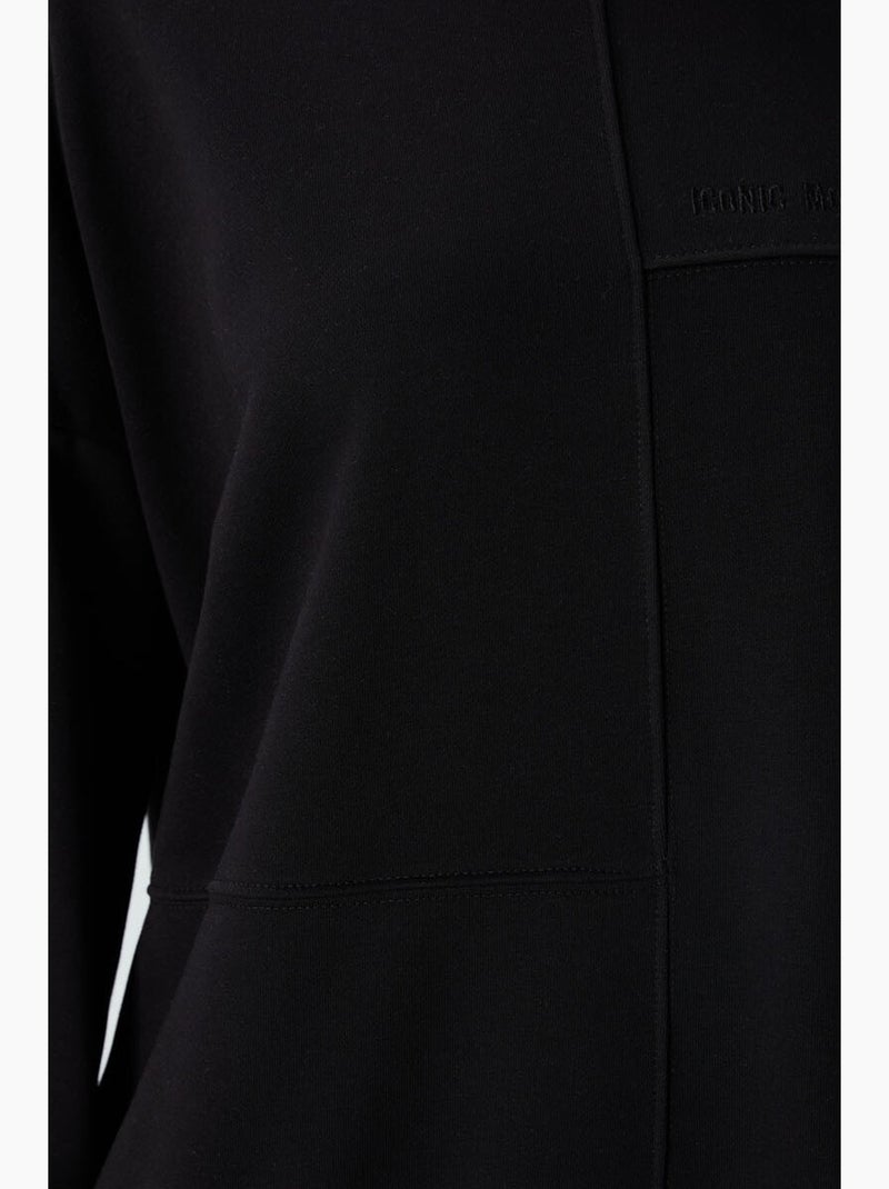 Sweatshirt oversize à col rond tommy Noir - Kiabi