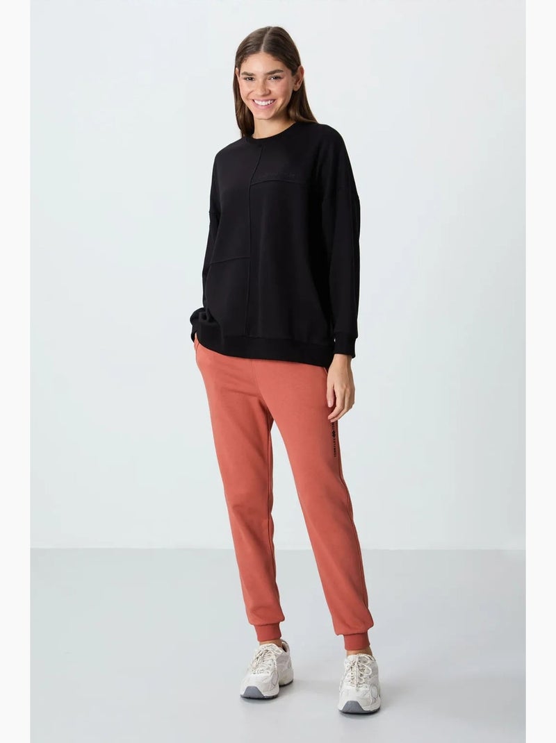 Sweatshirt oversize à col rond tommy Noir - Kiabi