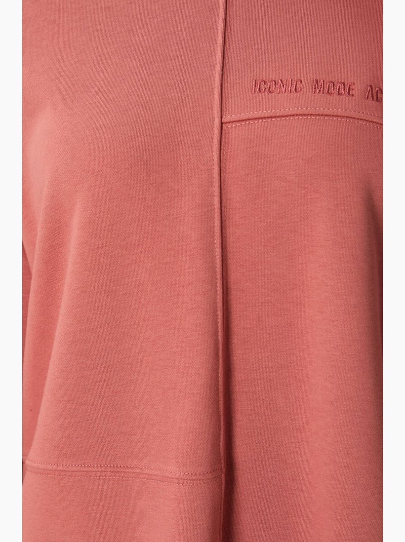 Sweatshirt oversize à col rond tommy Terracotta - Kiabi