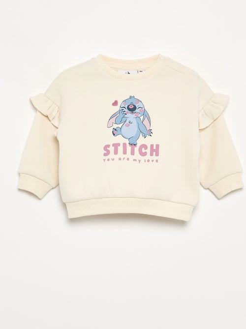 Sweatshirt 'Stitch' 'Disney' met ruches op de schouders - Kiabi Sweatshirt 'Stitch' 'Disney' met ruches op de schouders - Kiabi