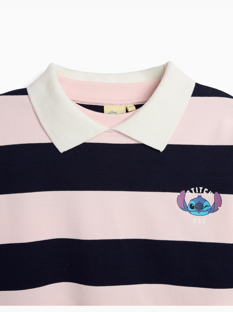 Sweatshirt 'stitch' disney©, mo fashion Roze - Kiabi