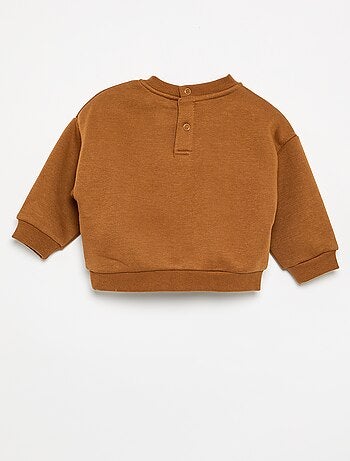 Sweatshirt van bedrukt molton