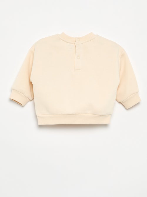 Sweatshirt van bedrukt molton - Kiabi
