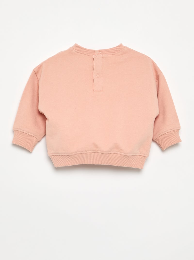 Sweatshirt van fleecestof 'AC/DC' Biege - Kiabi