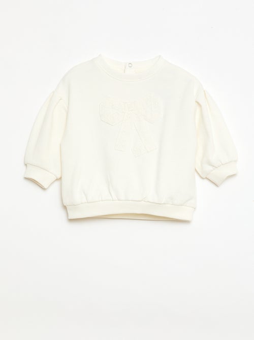 Sweatshirt van katoen met print vooraan - Kiabi