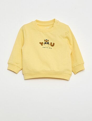 Sweatshirt van lichtgewicht joggingstof met print