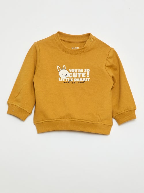 Sweatshirt van lichtgewicht joggingstof met print - Kiabi