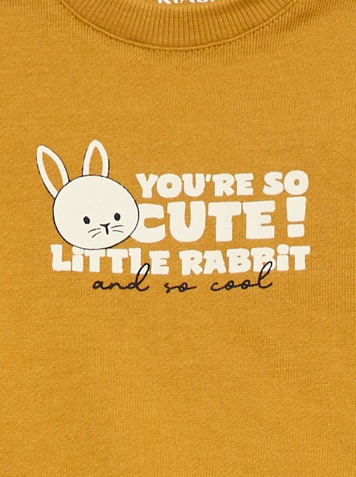 Sweatshirt van lichtgewicht joggingstof met print - Kiabi