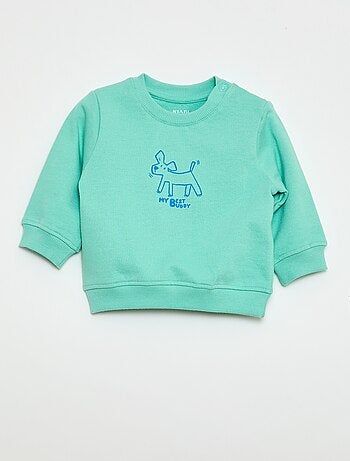 Sweatshirt van lichtgewicht joggingstof met print