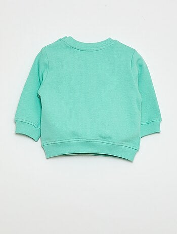 Sweatshirt van lichtgewicht joggingstof met print
