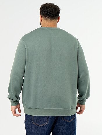 Sweatshirt van molton met opschrift