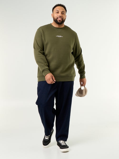 Sweatshirt van molton met opschrift - Kiabi Sweatshirt van molton met opschrift - Kiabi