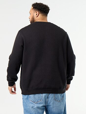 Sweatshirt van molton met opschrift