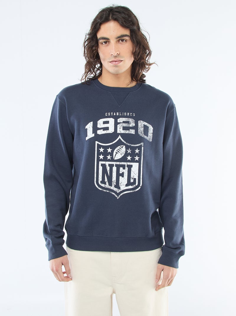 Sweatshirt van molton 'NFL' Blauw - Kiabi