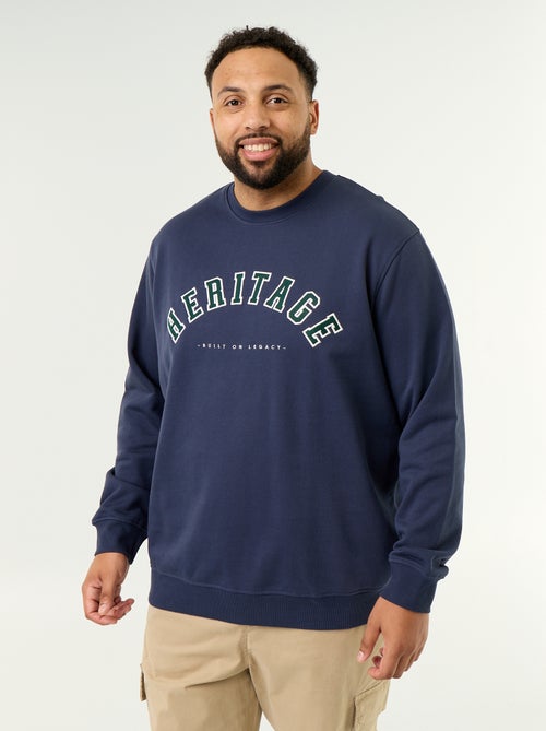 Sweatshirt van ongeruwde molton met opdruk - Kiabi Sweatshirt van ongeruwde molton met opdruk - Kiabi
