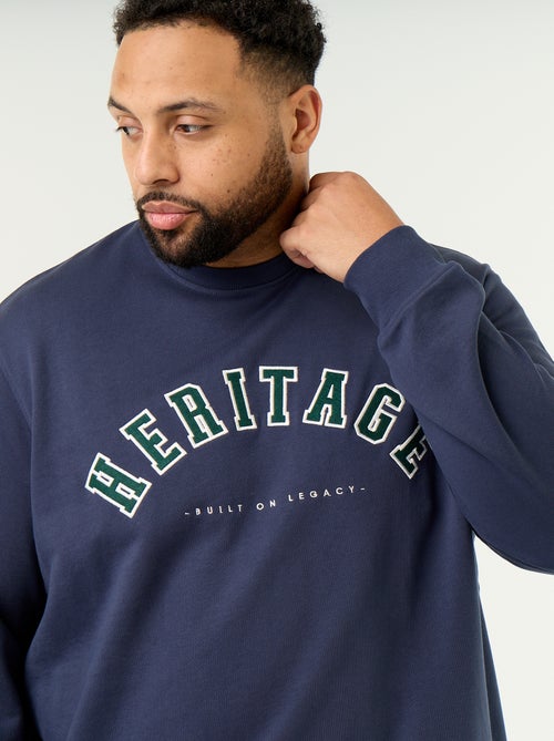 Sweatshirt van ongeruwde molton met opdruk - Kiabi Sweatshirt van ongeruwde molton met opdruk - Kiabi