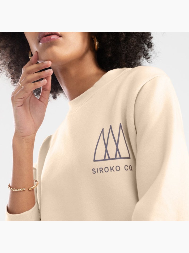 Sweatshirt voor dames Beige - Kiabi