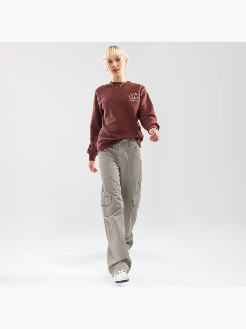 Sweatshirt voor dames Bruin - Kiabi