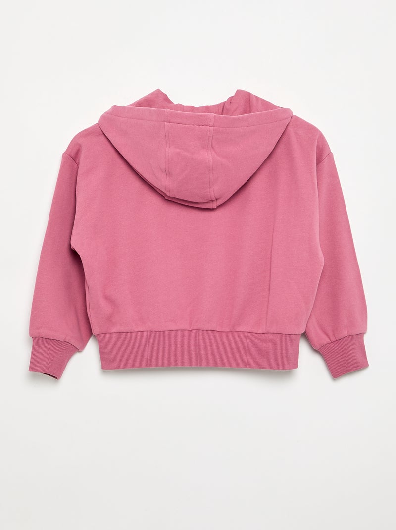 Sweatvest met capuchon Rose - Kiabi