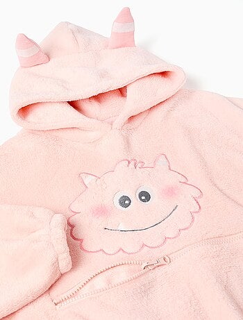 Sweatvest met capuchon van coral fleece 'monsters van emoties'