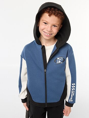 Sweatvest met rits en capuchon
