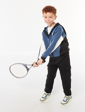 Sweatvest met rits en capuchon