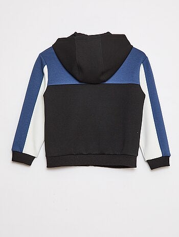 Sweatvest met rits en capuchon