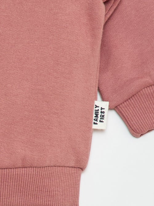 Sweatvest met rits en capuchon van geruwde fleece - Kiabi