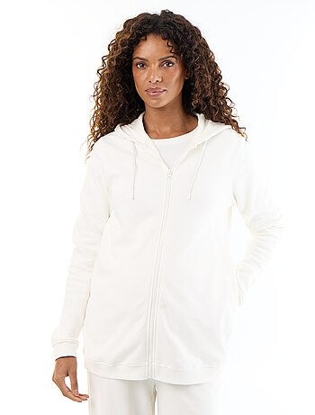 Sweatvest met rits en capuchon voor borstvoeding