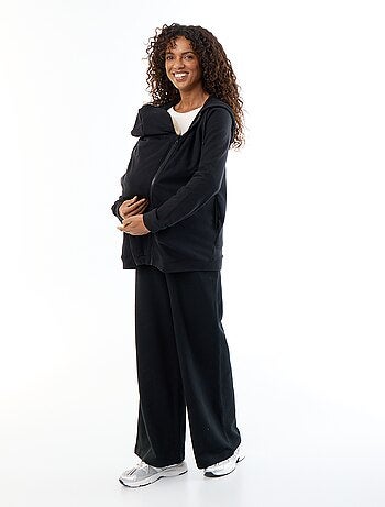 Sweatvest met rits en capuchon voor borstvoeding
