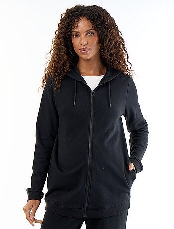 Sweatvest met rits en capuchon voor borstvoeding