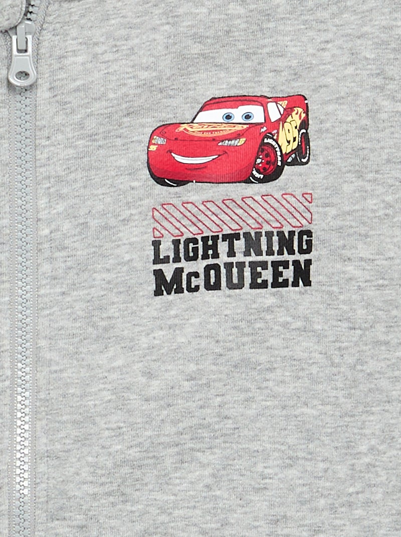 Sweatvest met rits met capuchon 'Disney' 'Cars' Grijs - Kiabi